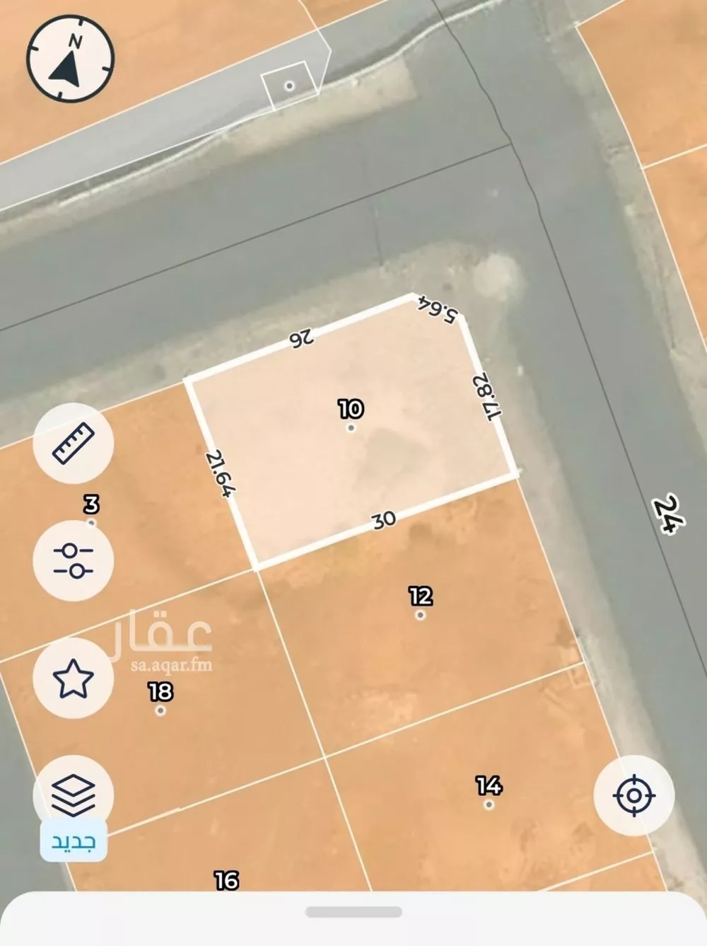 أرض 593 م² في ورقان