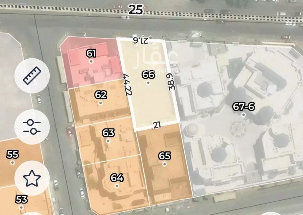 أرض 869 م² في العهن