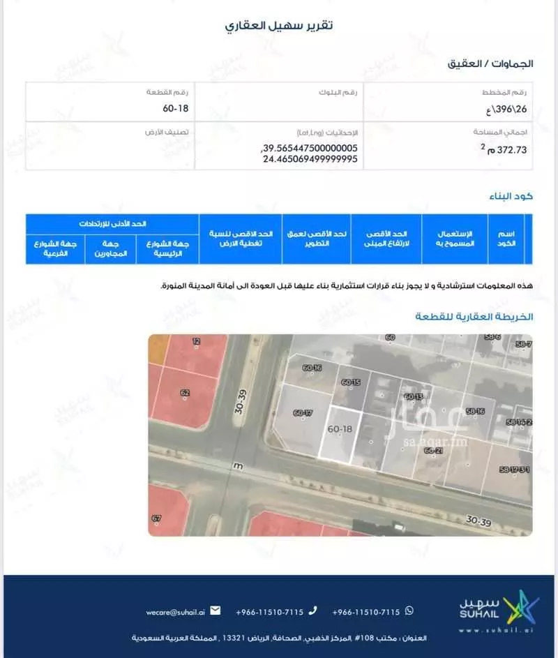 أرض 373 م² في الجماوات 1