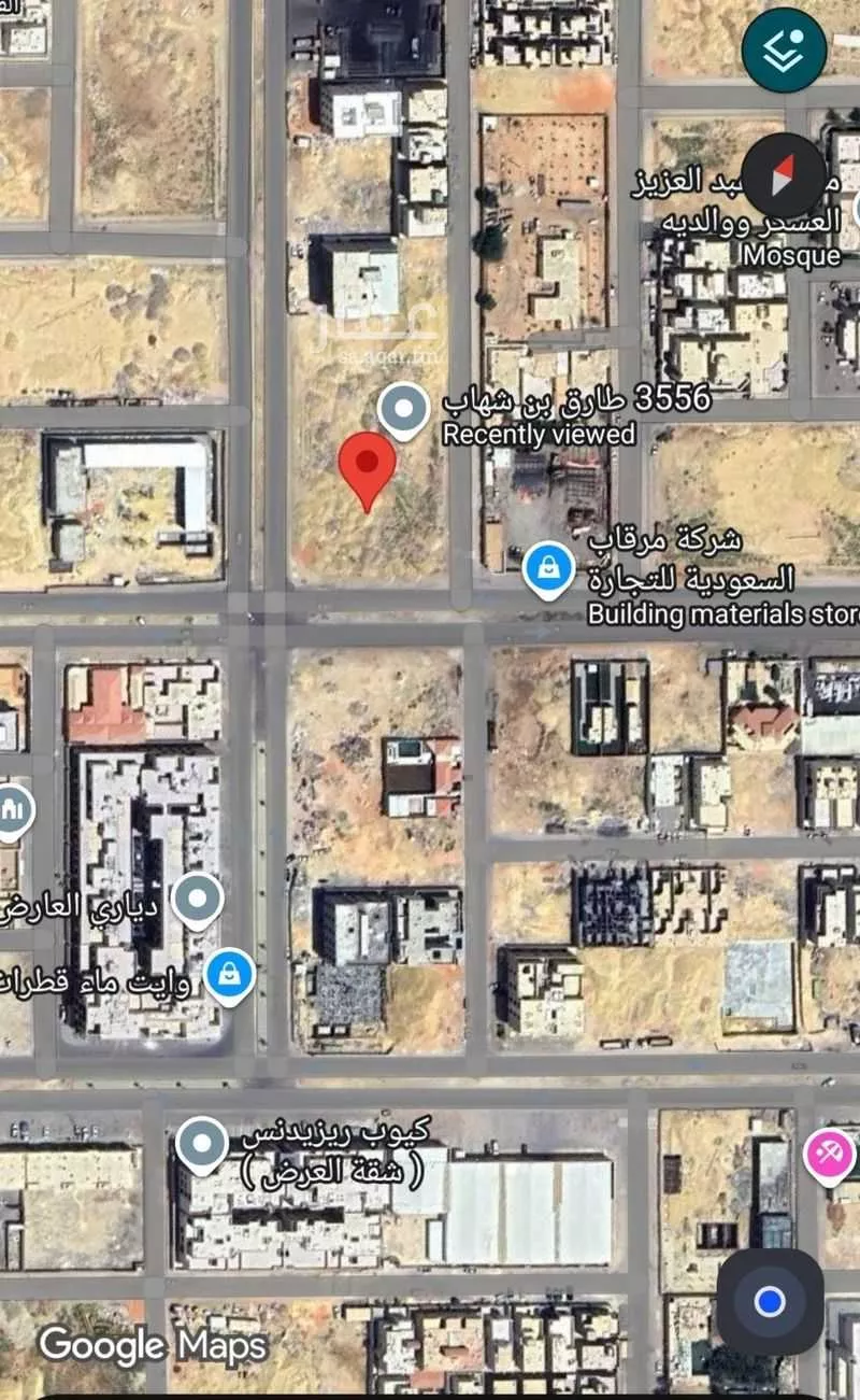 أرض 3665 م² في العارض 3