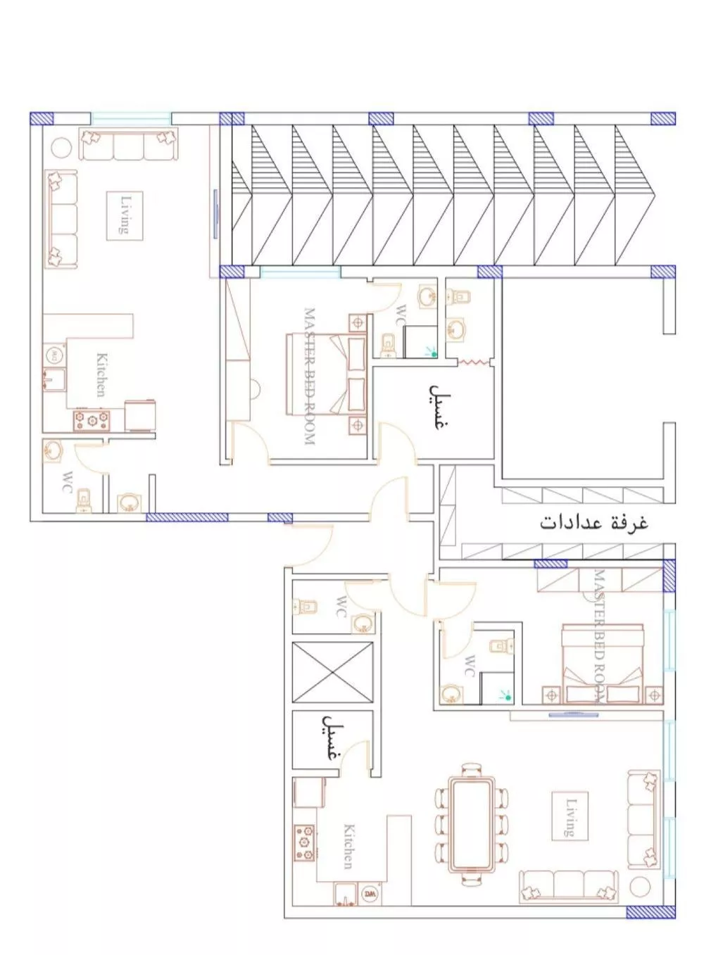 شقة 2 غرف في المعذر الشمالي، الرياض 7