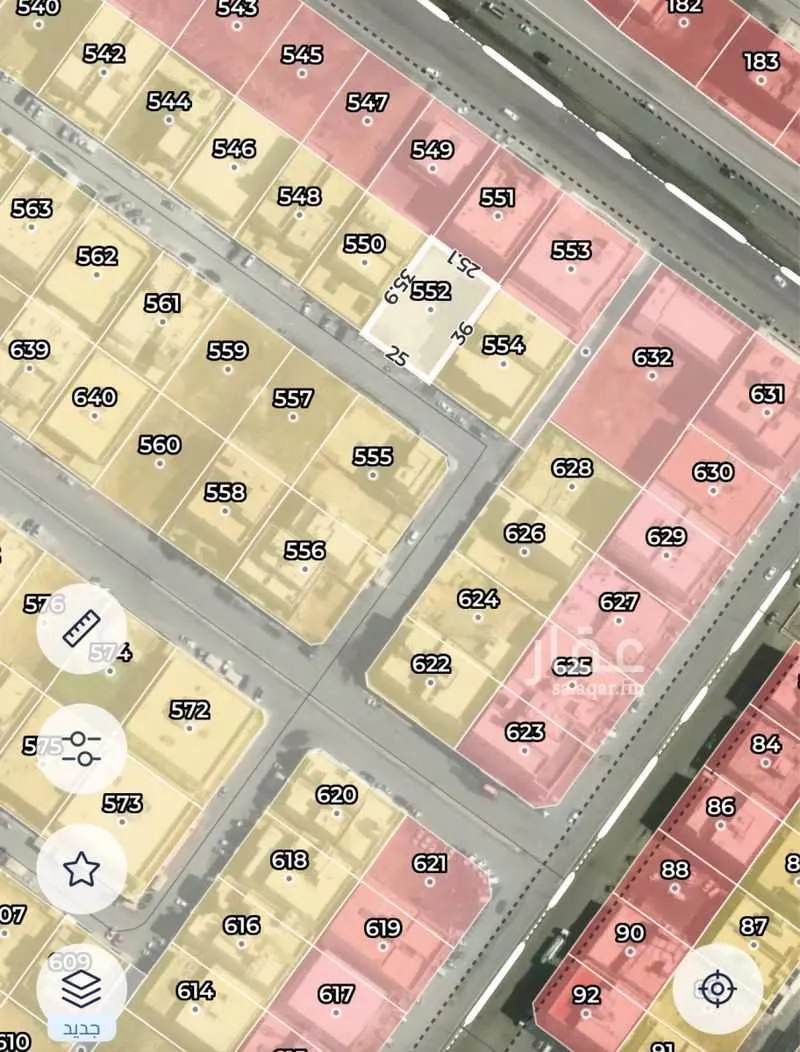 أرض 900 م² في البشائر 2