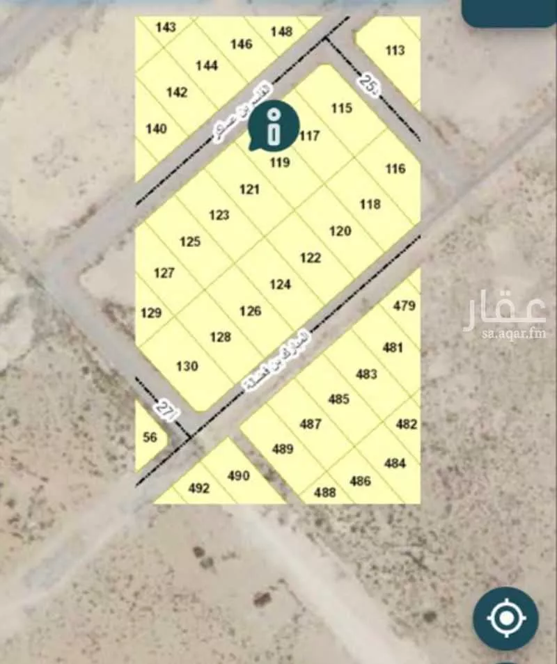 أرض 1200 م² في الشعلة 1