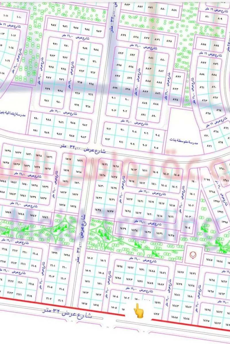 أرض 868 م² في الزمرد 3