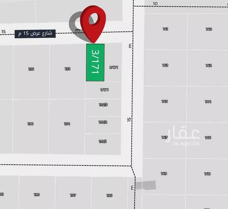 أرض 318 م² في بنبان 2