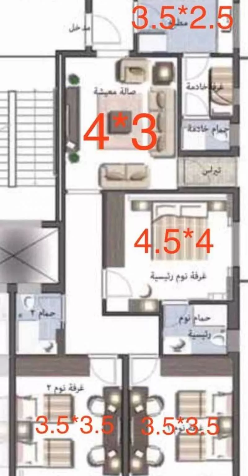 5 bedroom apartment in Al Shati, Jeddah 13