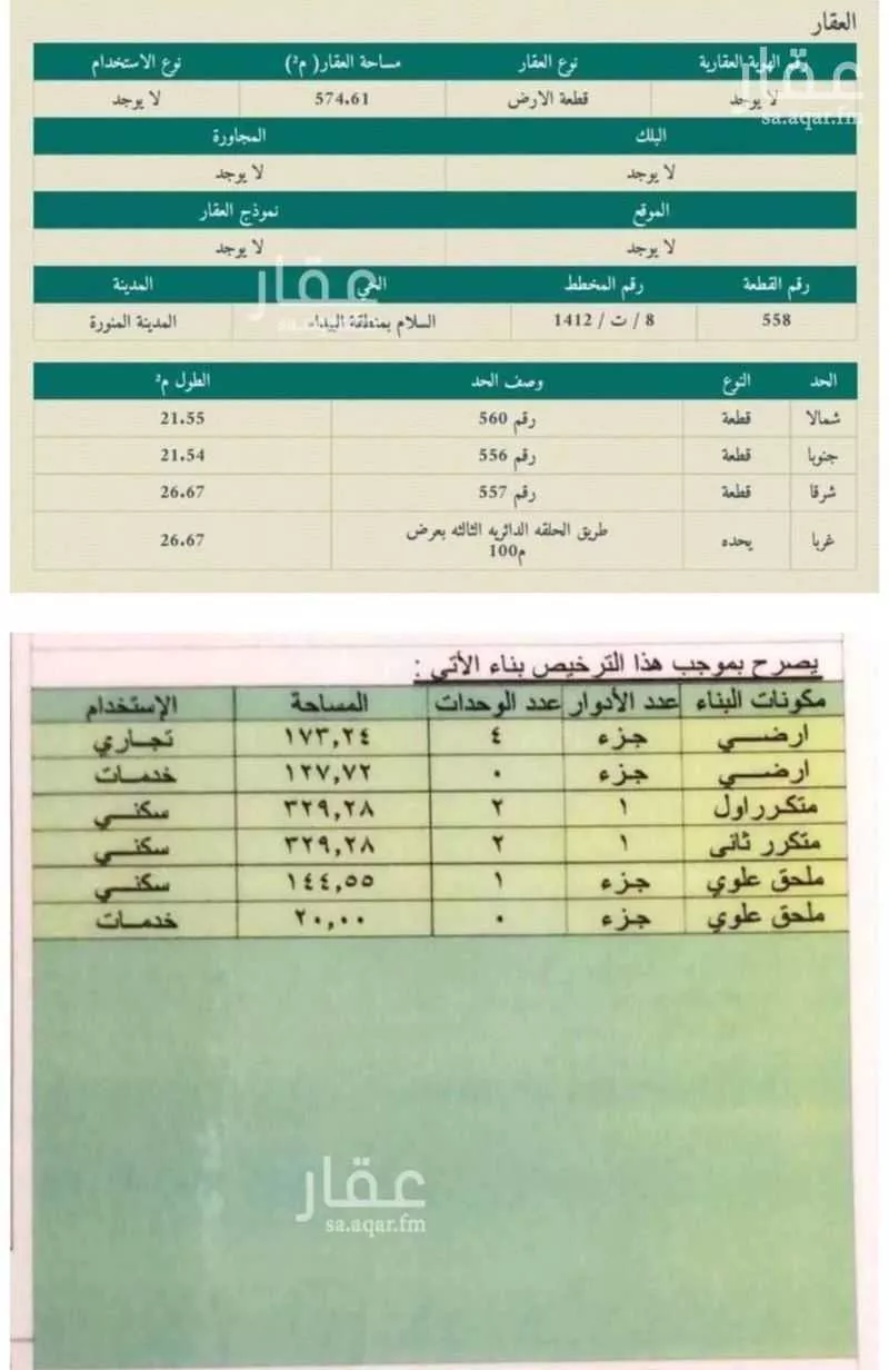 أرض 574 م² في السكة الحديدية