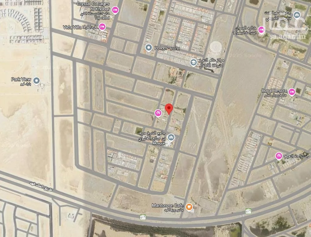 أرض 630 م² في العقيق