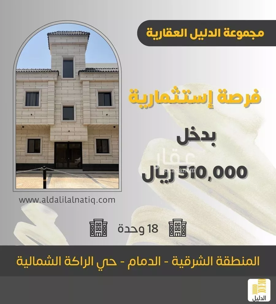 عمارة 611 م² في المدينة الرياضية 1