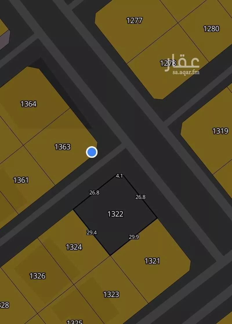 أرض 880 م² في الياقوت 1