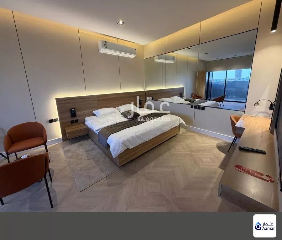 شقة 1 غرف في النرجس 2