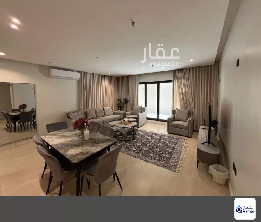 شقة 1 غرف في العقيق 4