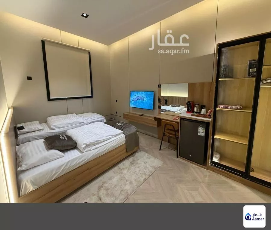 شقة 1 غرف في النرجس 2