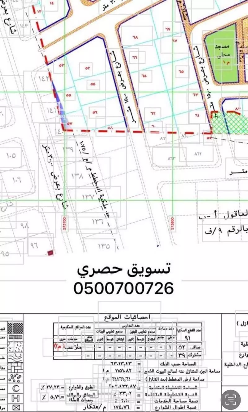 أرض 63013 م² في المطار 2