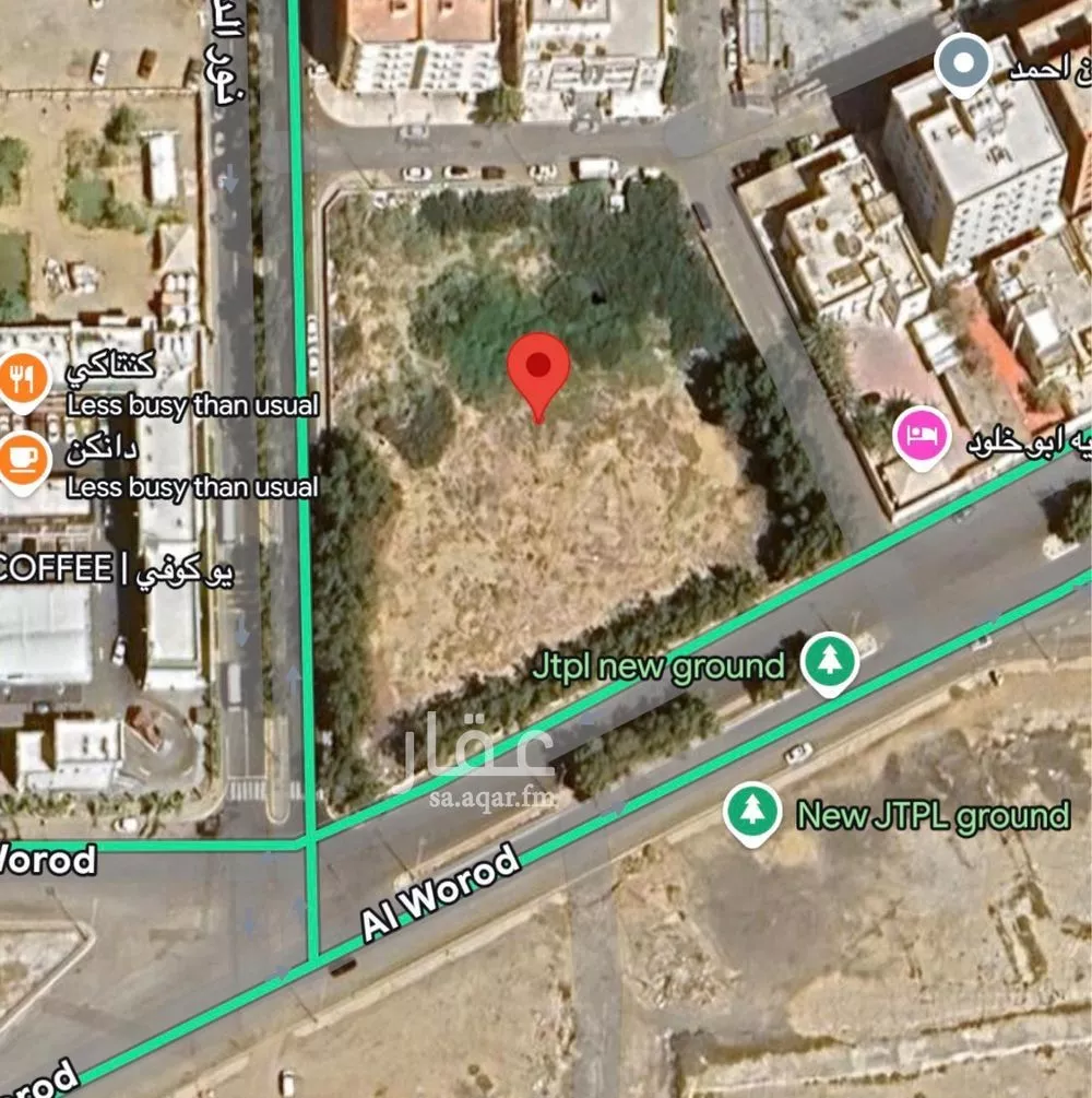 أرض 6412 م² في الورود