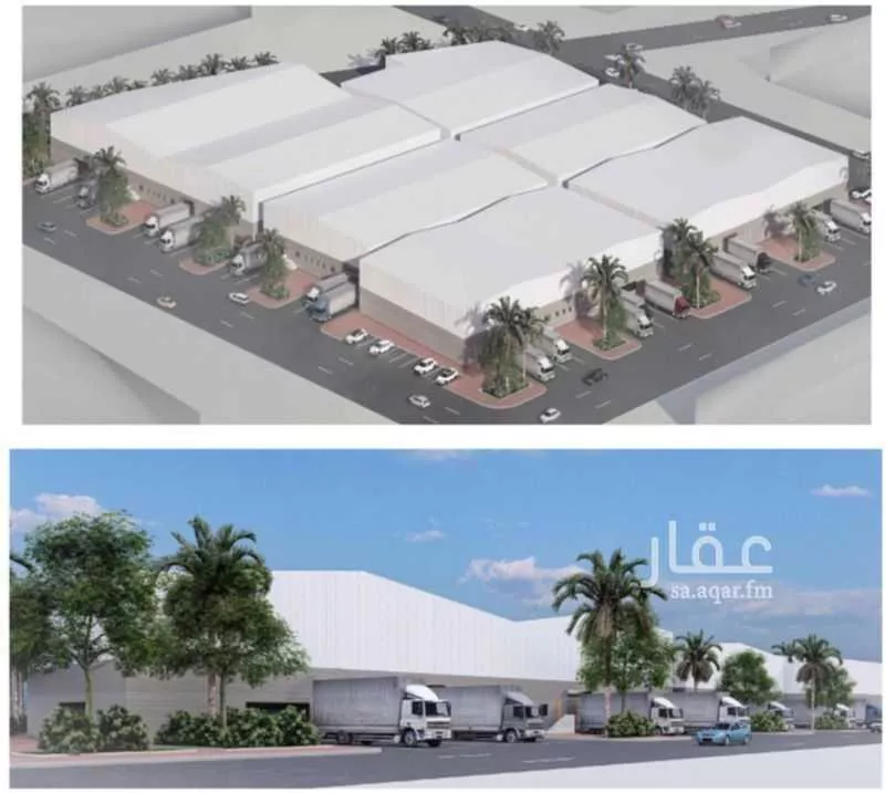 مستودع 14085 م² في الغنامية 1