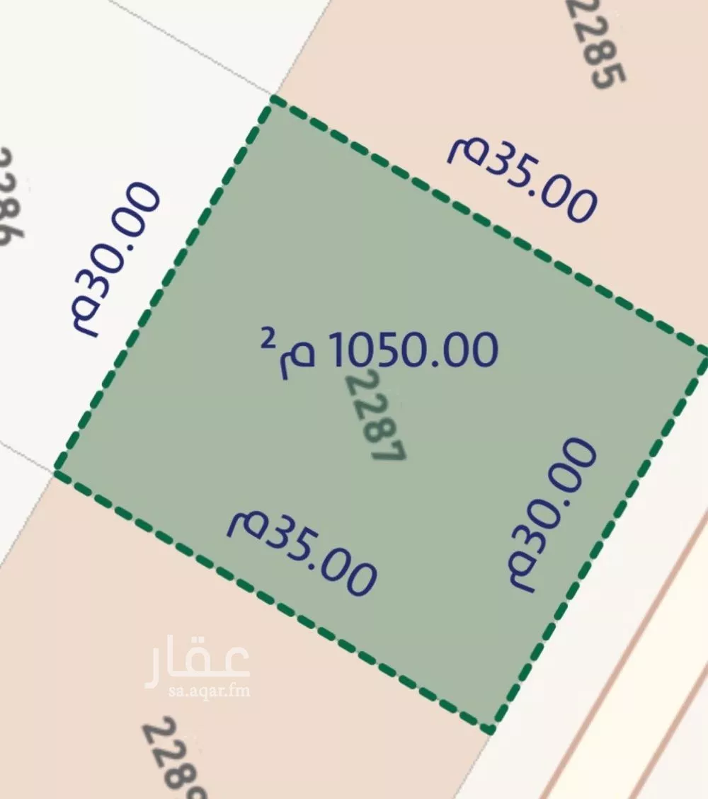 أرض 1050 م² في ديراب 3