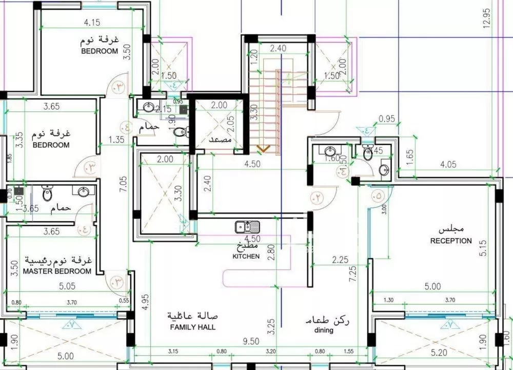 شقة 3 غرف في العارض 3