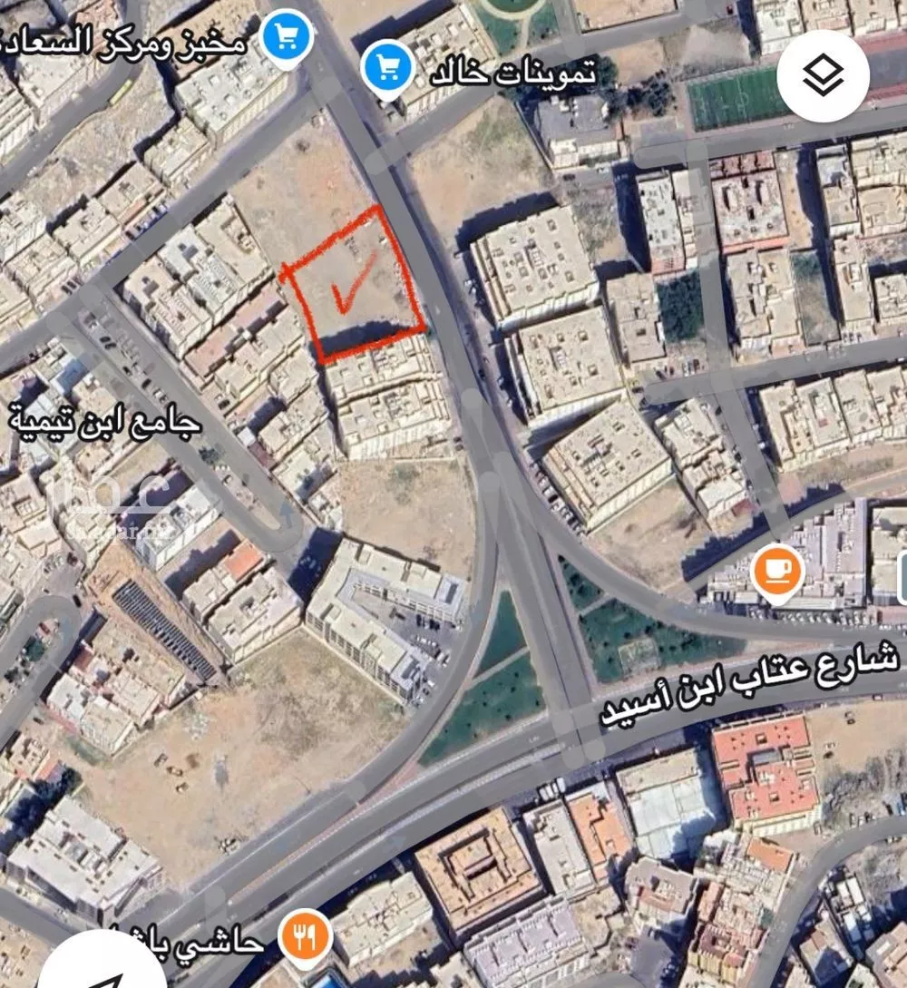 أرض 2317 م² في بطحاء قريش 5