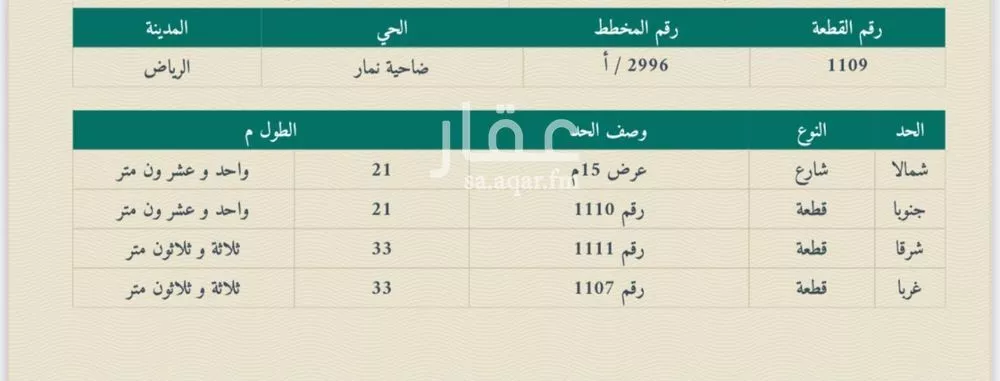 أرض 693 م² في ظهرة نمار 2