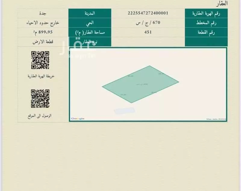 899 sqm land in Al Mulaysaa 2