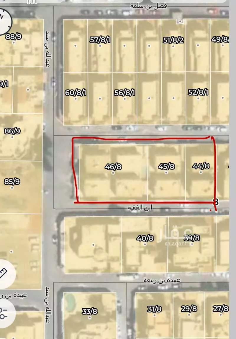 أرض 2220 م² في الورود 2