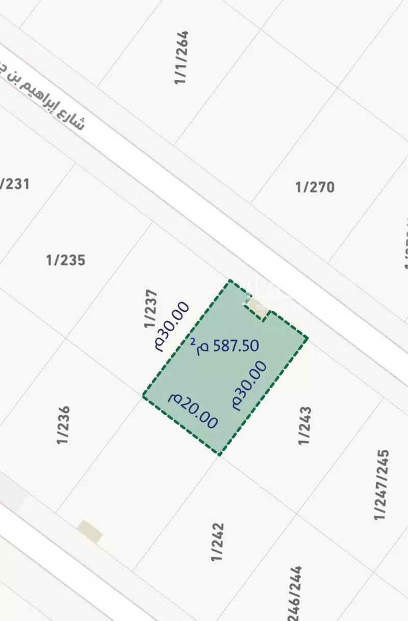 أرض 588 م² في بدر 2