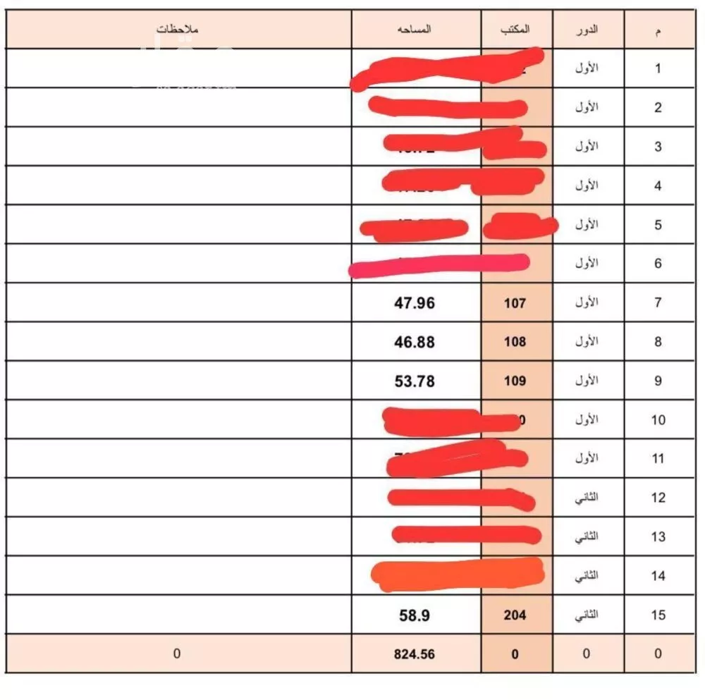 1050 sqm office in Al Narjis 3