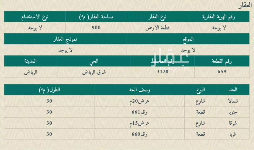 900 sqm land in Ash Sharq 2