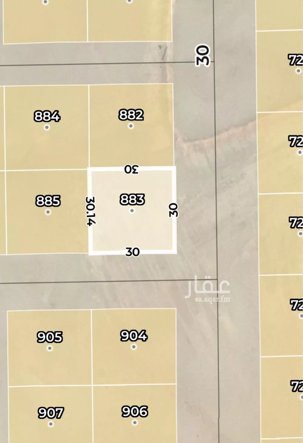 900 sqm land in Ash Sharq 2