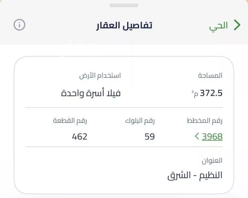 أرض 372 م² في النظيم 4