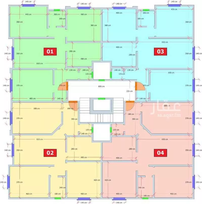 عمارة 810 م² في الوادي 3