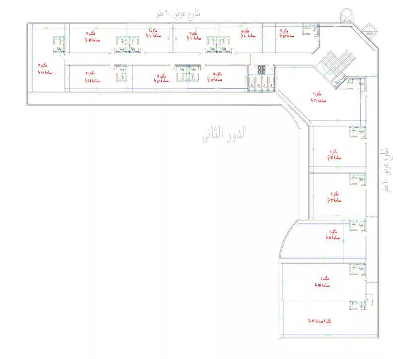 مكتب 57 م² في العليا