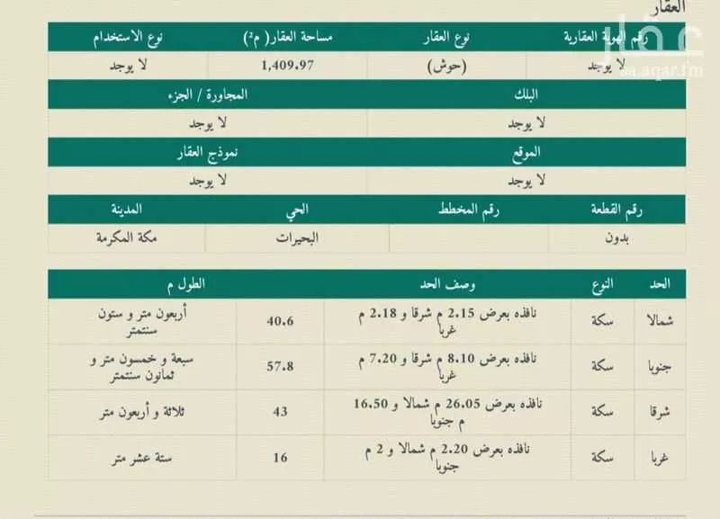 عمارة 1409 م² في البحيرات 4