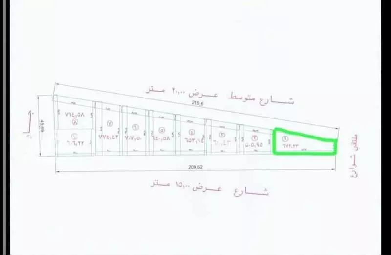 671 sqm land in Al Mahjar 3