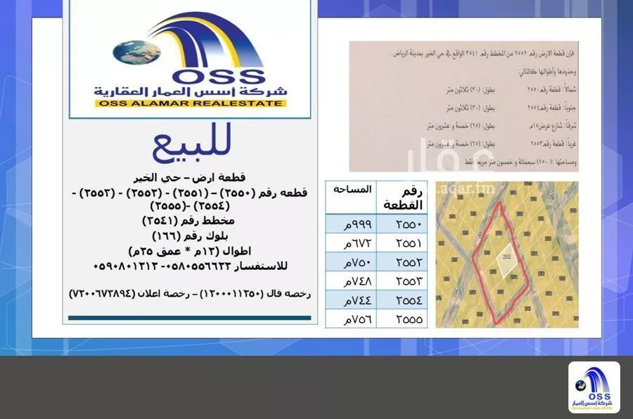 أرض 755 م² في بنبان 1