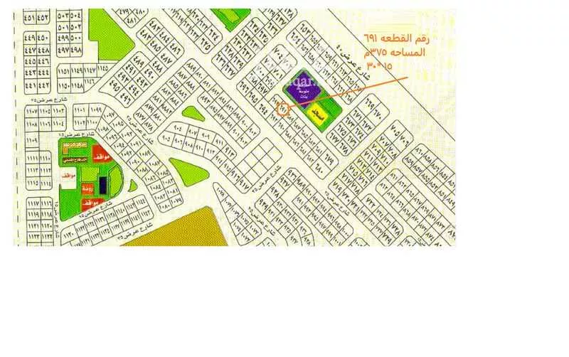 أرض 375 م² في الزمرد 2