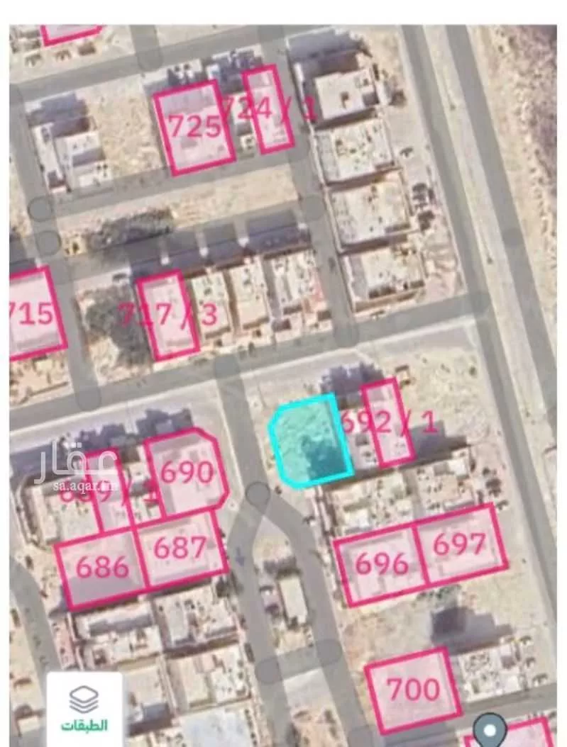 أرض 507 م² في ضاحية الملك فهد 2