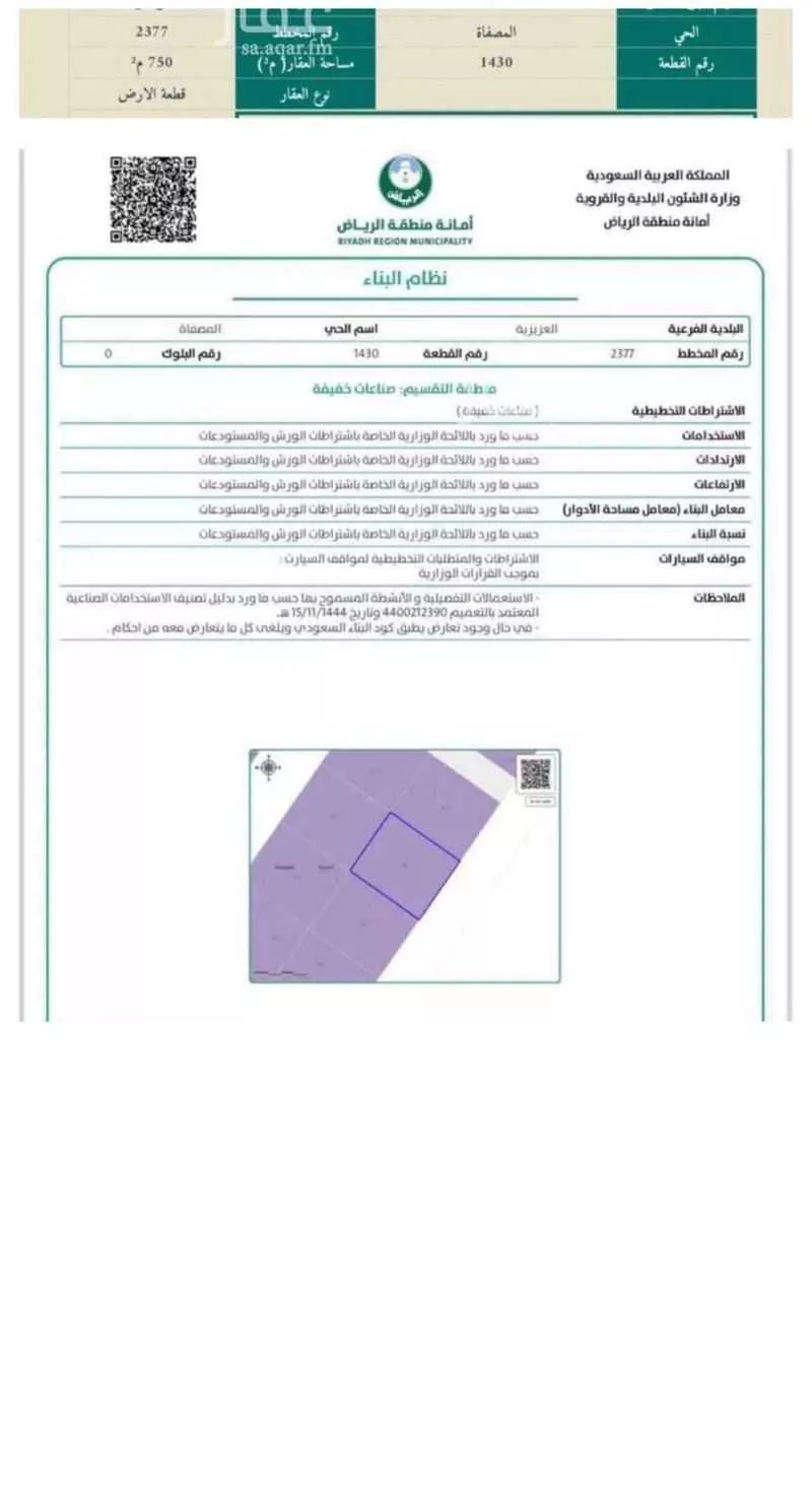 1 bedroom land in Al Misfat, Riyadh