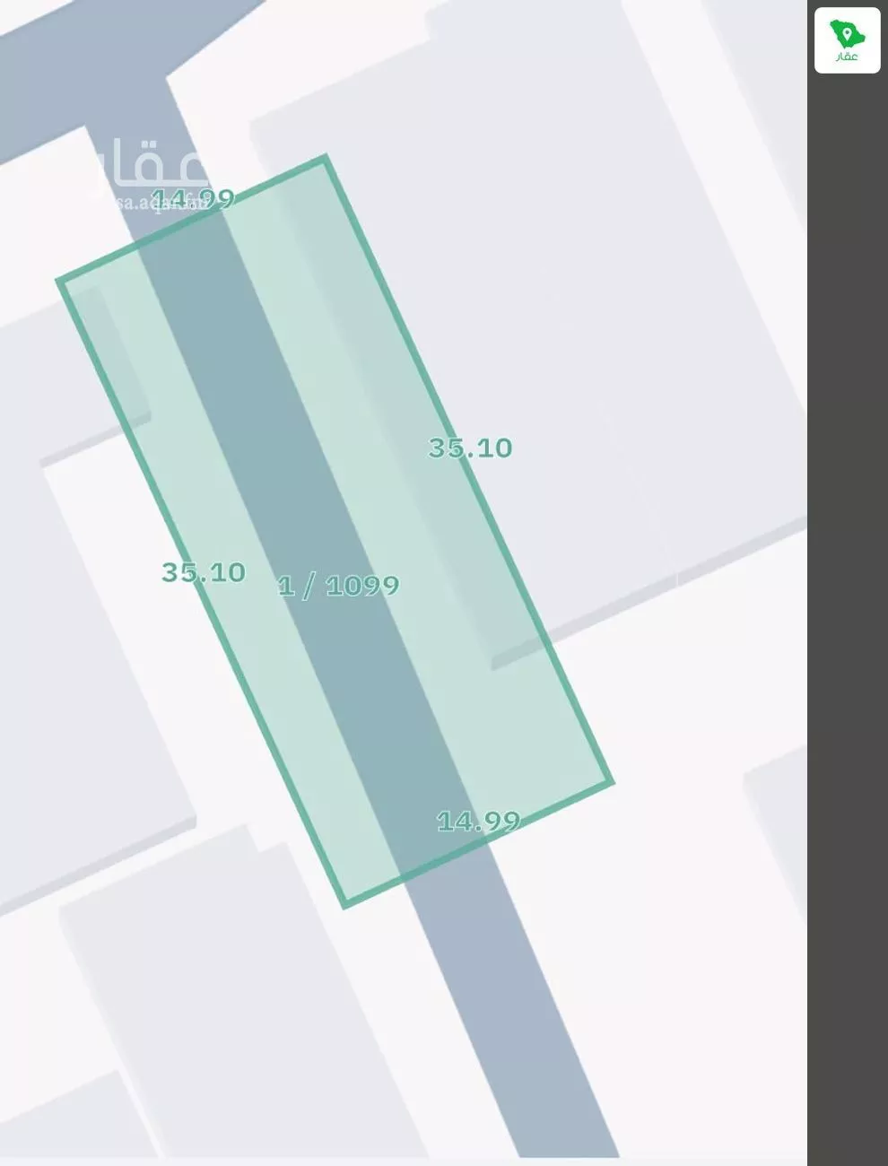 أرض 525 م² في الرمال 3