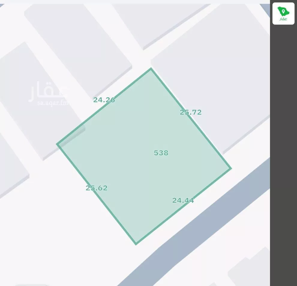 أرض 625 م² في الياقوت 1