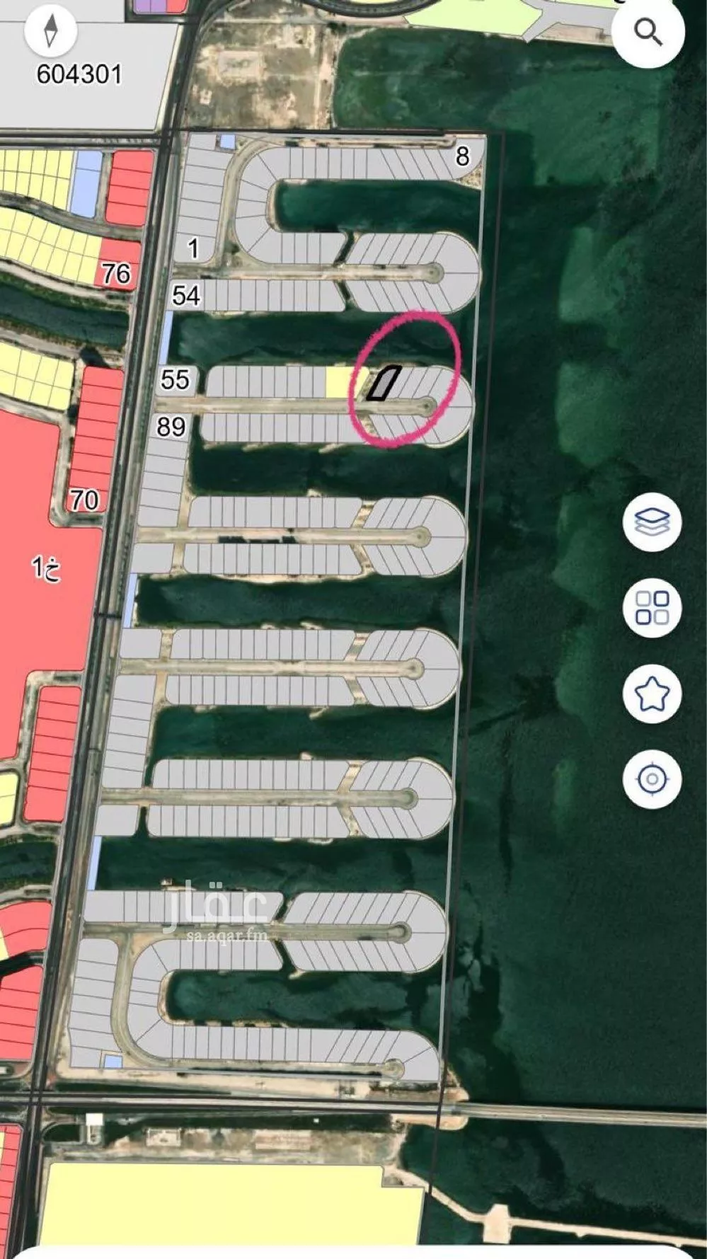 أرض 1561 م² في الخور 3