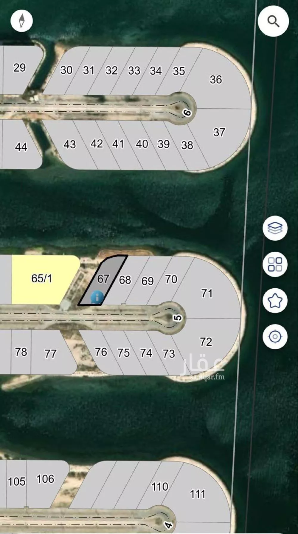 أرض 1561 م² في الخور 5