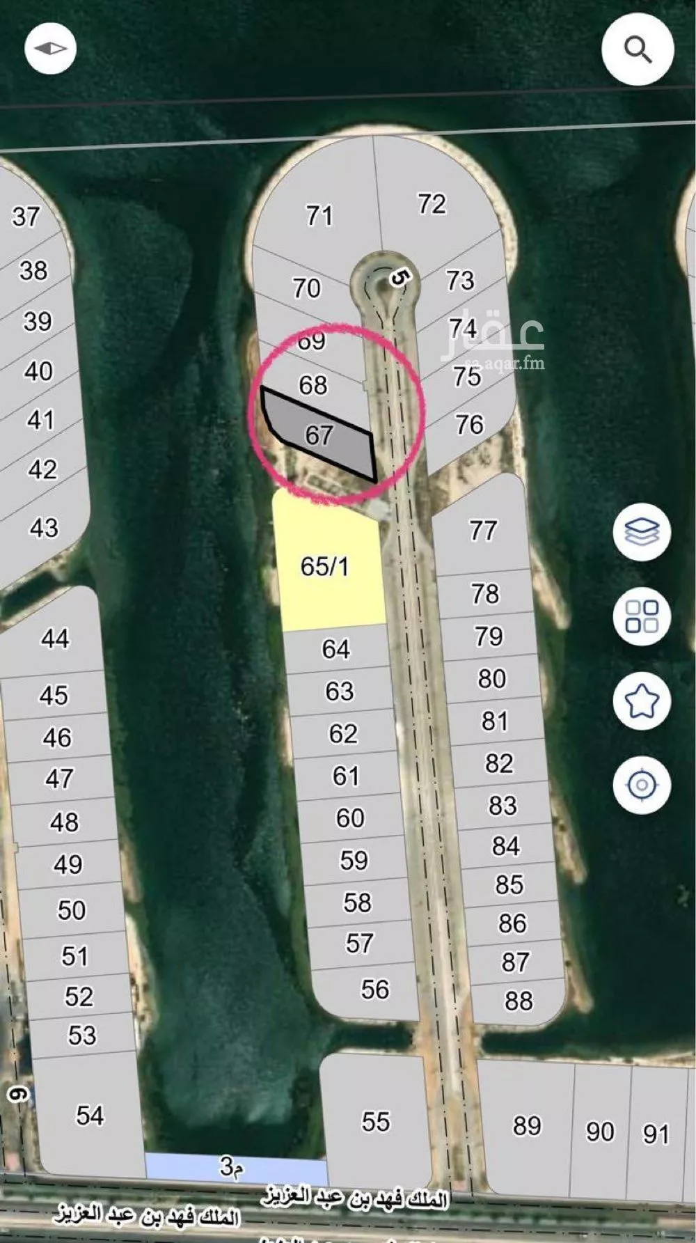 أرض 1561 م² في الخور 1