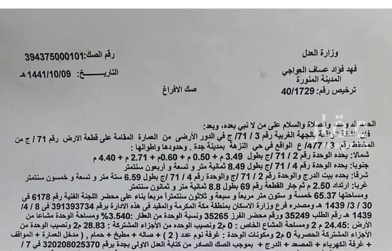 شقة 3 غرف في النزهة 3