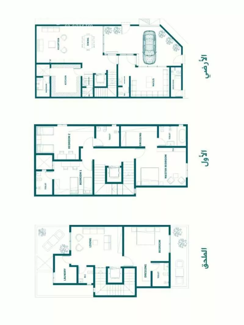 فيلا 4 غرف في النرجس 2