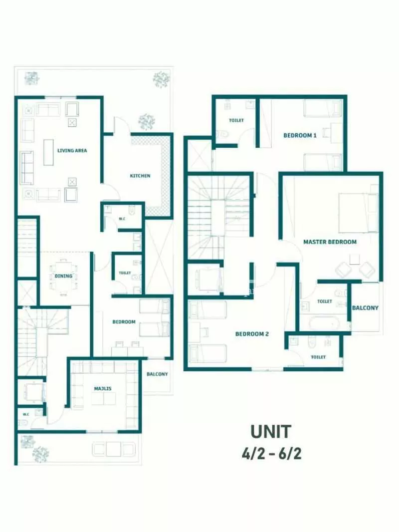 فيلا 5 غرف في النرجس 2