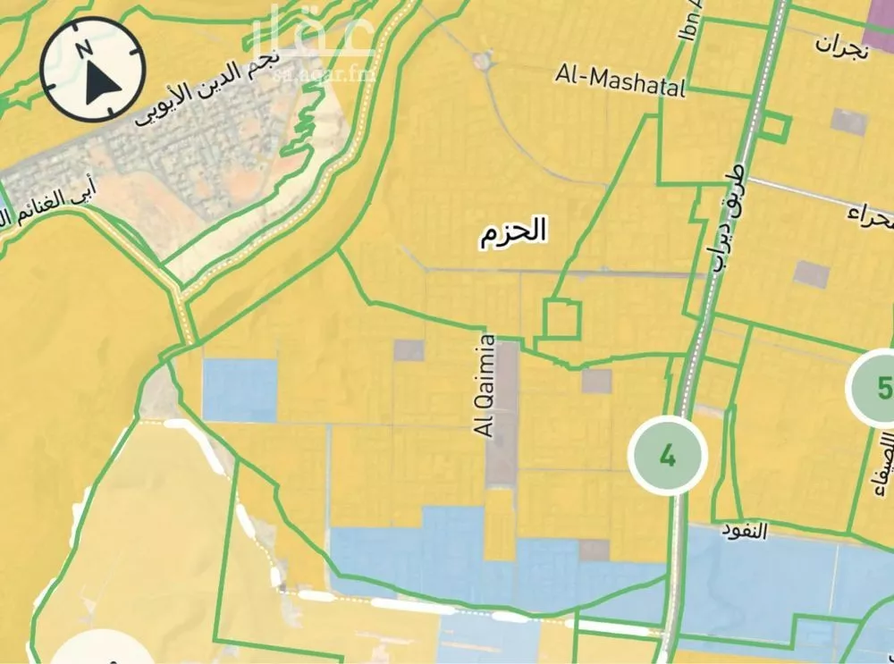 625 sqm land in Al Hazm 2