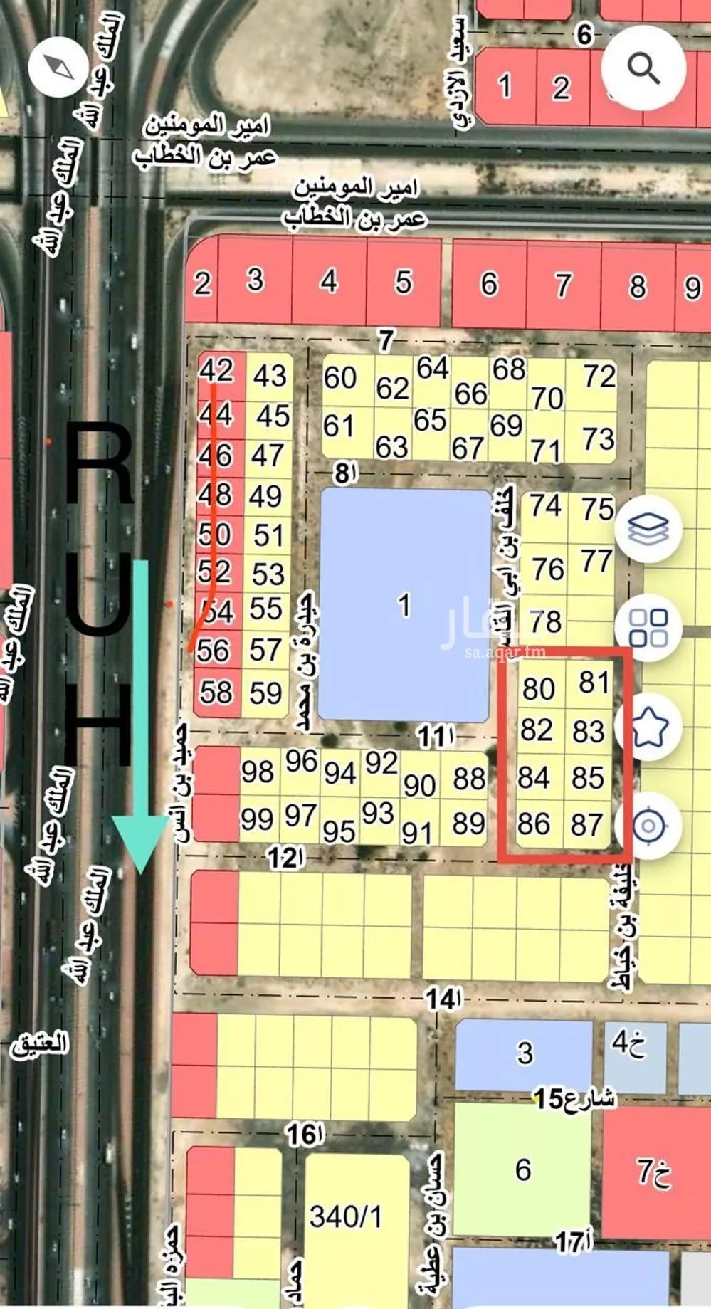 أرض 625 م² في الندى 3