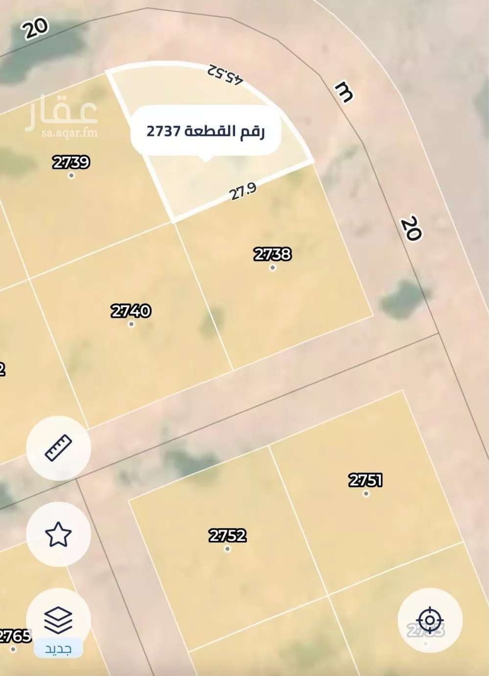 أرض 646 م² في الشرق 2